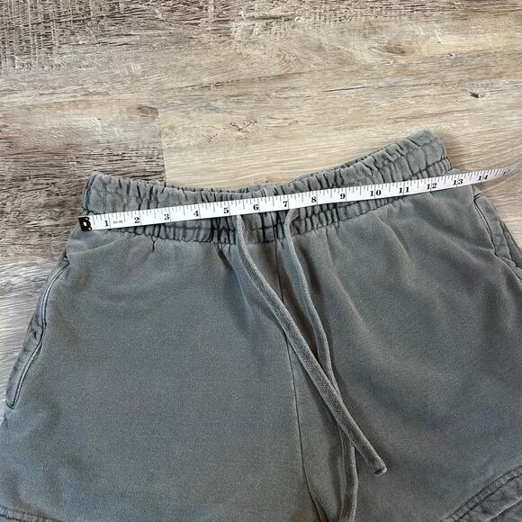 Talentless Charcoal Gray Sweat Shorts Size S Elastic Waist Lounge Minimal - Picture 5 of 7